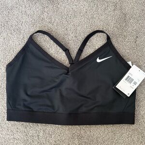 Nike Women's Black V-Neck Sports Bra